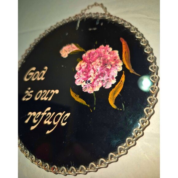 Hand-Painted Religious Wall Plaques With Bible Verses Floral Design - Picture 7 of 12